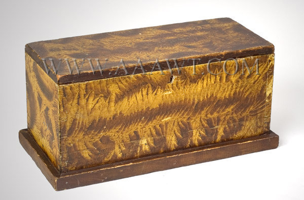 Antique Box, Trinket or Document, Original Paint Decoration
New England
Circa 1830, entire view